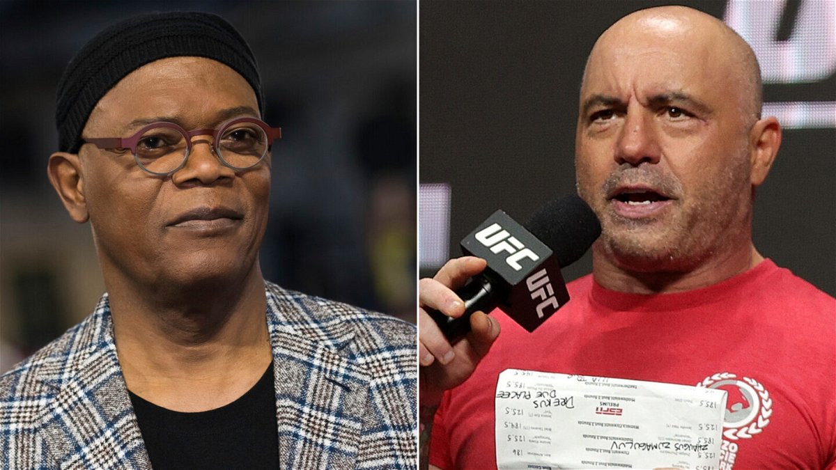 <i>AP and Getty Images</i><br/>Samuel L. Jackson doesn't seem to be buying host Joe Rogan's apology for his past use of the n-word on his podcast.