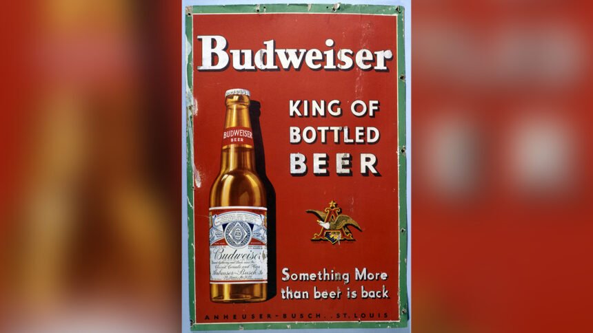 Budweiser Grab Some Buds King of Beers Souvenir NEW Beer Coaster Cardboard Paper 