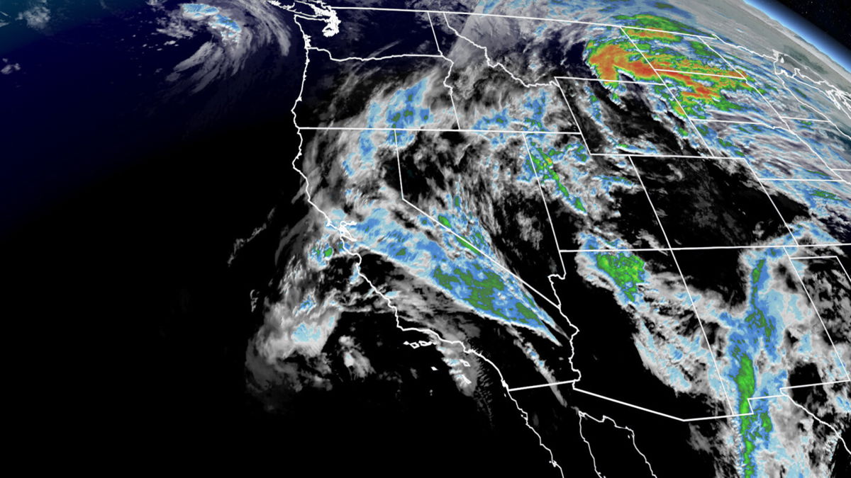 <i>CNN Weather</i><br/>A new storm system is bringing much needed rain to California but not enough to end the drought.