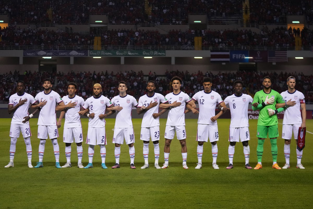 <i>Brad Smith/ISI Photos/Getty Images</i><br/>The US Men's National team line up on the field before the FIFA World Cup qualifier game against Costa Rica in San Jose