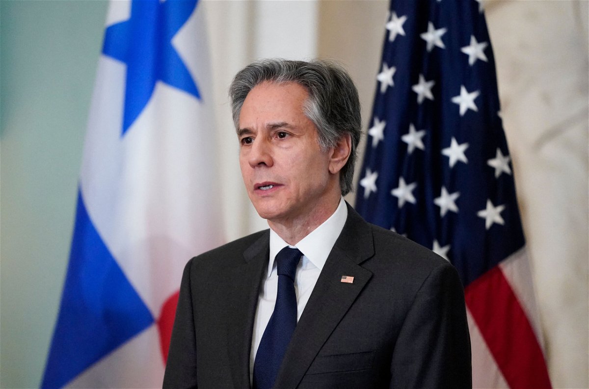 <i>Elizabeth Frantz/Pool/AFP/Getty Images</i><br/>US Secretary of State Antony Blinken speaks during a meeting with Central American Foreign Ministers at the State Department on March 2.