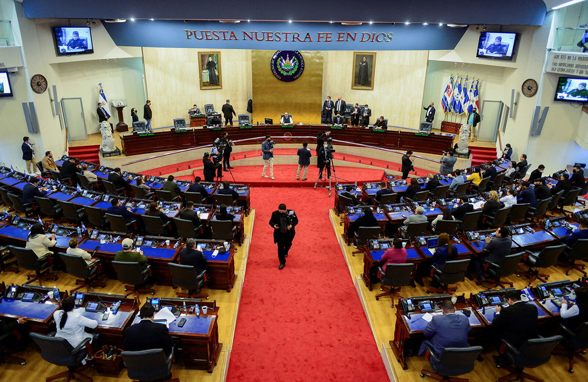 <i>Jessica Orellana/Reuters</i><br/>El Salvador deputies are pictured during a session of congress in San Salvador