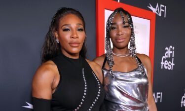 Serena and Venus attend the premiere of "King Richard" in Hollywood in November 2021.