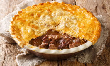 Steak and ale pie is a pub classic.