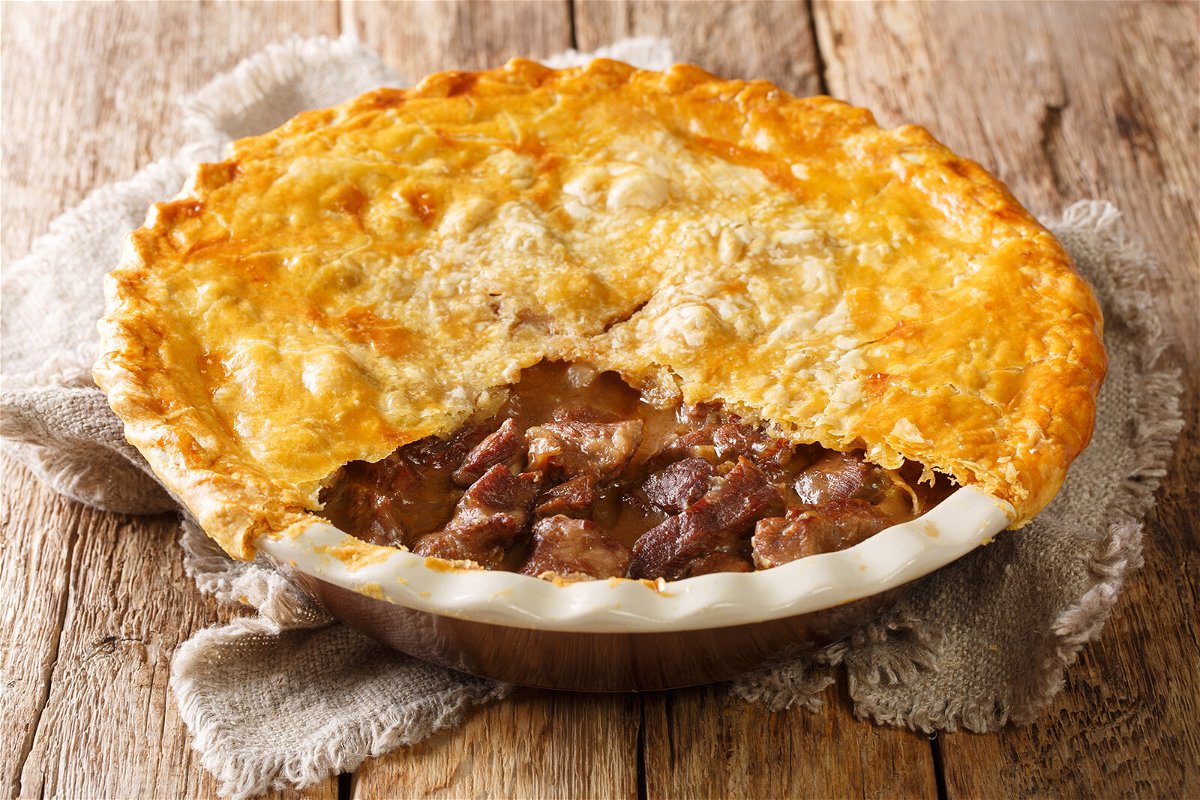 <i>Adobe Stock</i><br/>Steak and ale pie is a pub classic.