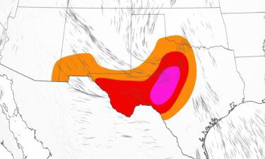 Parts of Texas are under an extreme fire threat on Thursday