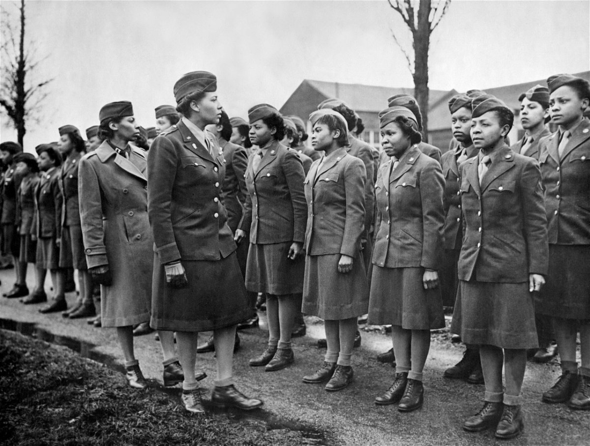 <i>Photo 12/Universal Images Group Editorial/Getty Images</i><br/>The all-Black 6888th battalion of the Women's Army Corps took on a massive backlog of mail in the European front in World War II.