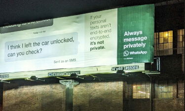 WhatsApp's new ad campaign warns against using unencrypted text messages.