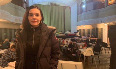 Theater director Natalia Rybka-Parkhomenko says keeping spirits up in her theater-turned-shelter for IDPs has been "the most important performance of her life."