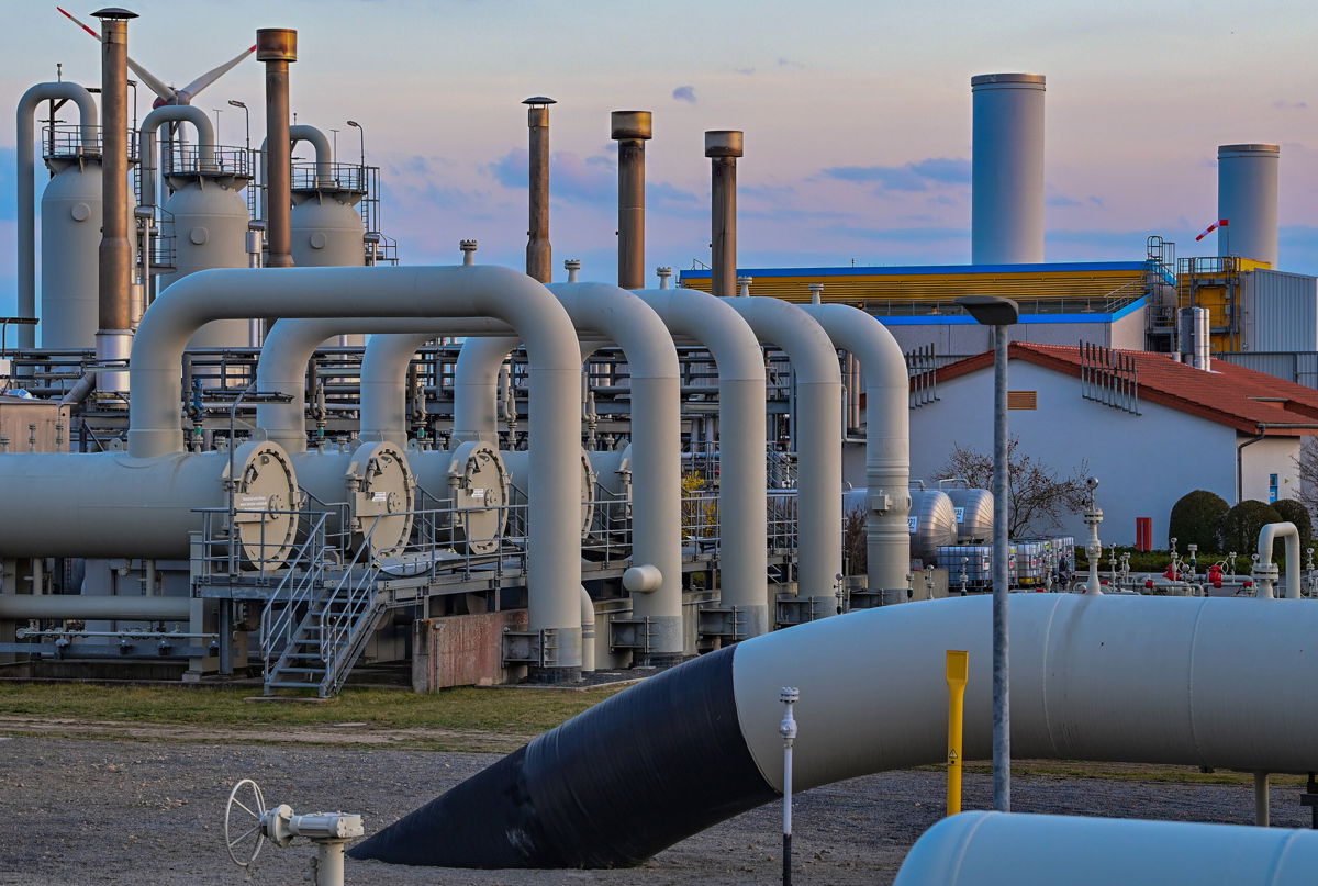 <i>Patrick Pleul/picture alliance/Getty Images</i><br/>Seen here is a natural gas compressor station that mainly receives Russian natural gas in Mallnow