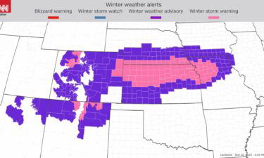 A powerful storm threatens central US with snow and could become a bomb cyclone as it moves east.