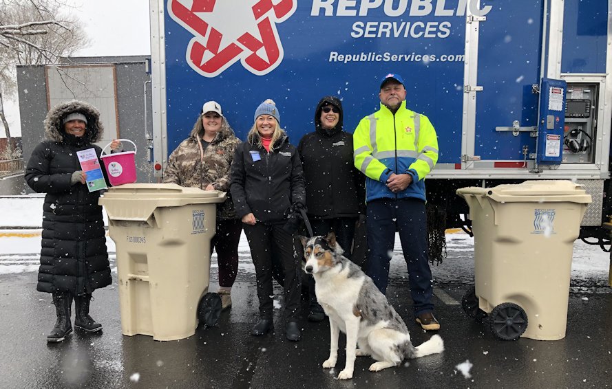 Mid Oregon's Olney crew braved the blustery weather and contributed to the three tons of documents that were shredded on the April 17 Free Shred Day