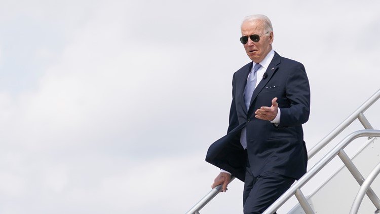 President Biden arrives Thursday at Portland International Airport, beginning his first Northwest visit since taking office