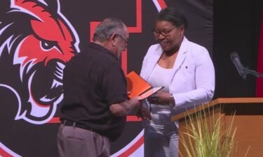 Veteran Ron Cardenas was finally given the high school graduation ceremony he earned in the 1960s.