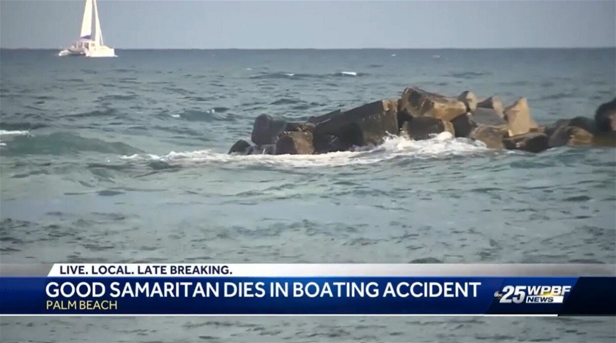 <i>WPBF</i><br/>Officials said a good Samaritan died after he helped rescue people from a capsized boat on April 16.