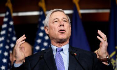 Republican Rep. Fred Upton of Michigan speaks during the Problem Solvers Caucus press conference in the Capitol in February 2020.