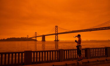 Smoke from various wildfires are seen here burning across Northern California