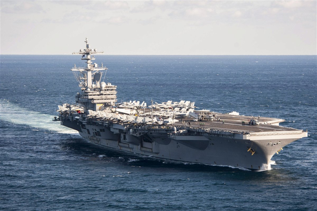 <i>USS George H.W. Bush/Handout/Anadolu Agency/Getty Images</i><br/>Three sailors from the USS George Washington aircraft carrier were found dead in less than one week. The USS George Washington is seen during its mission in the eastern Mediterranean Sea on February 5