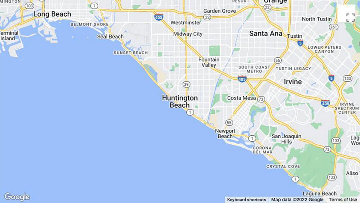 <i>Google Maps</i><br/>A search is underway for a coyote after it attacked and injured a young girl in Huntington Beach