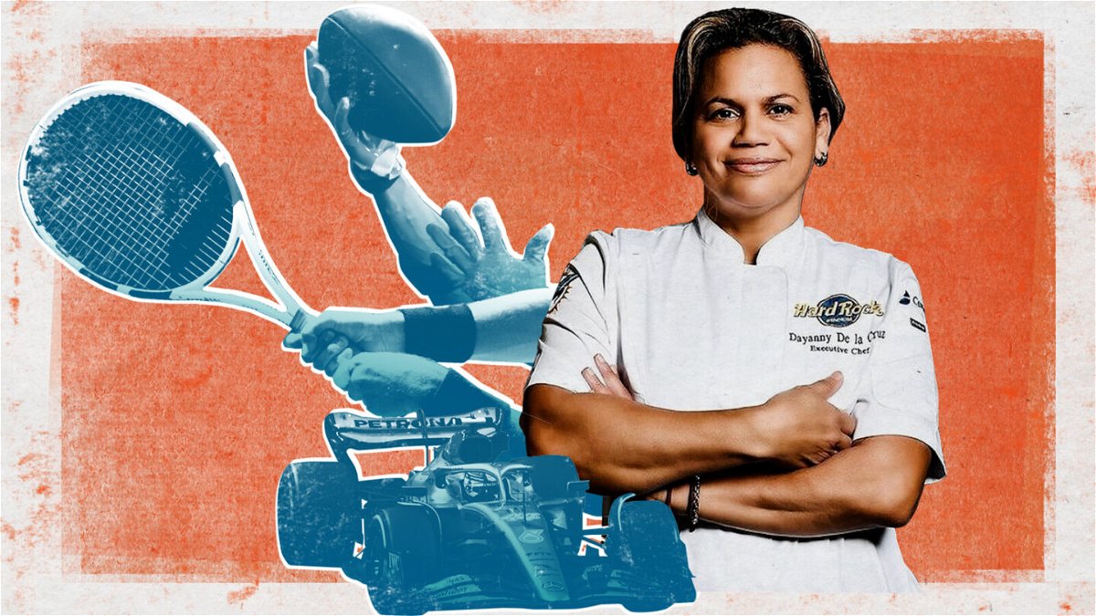 <i>Sodexo Live!/Getty Images/CNN</i><br/>Chef Dayanny De La Cruz learned to cook standing on a chair at the stove. Now