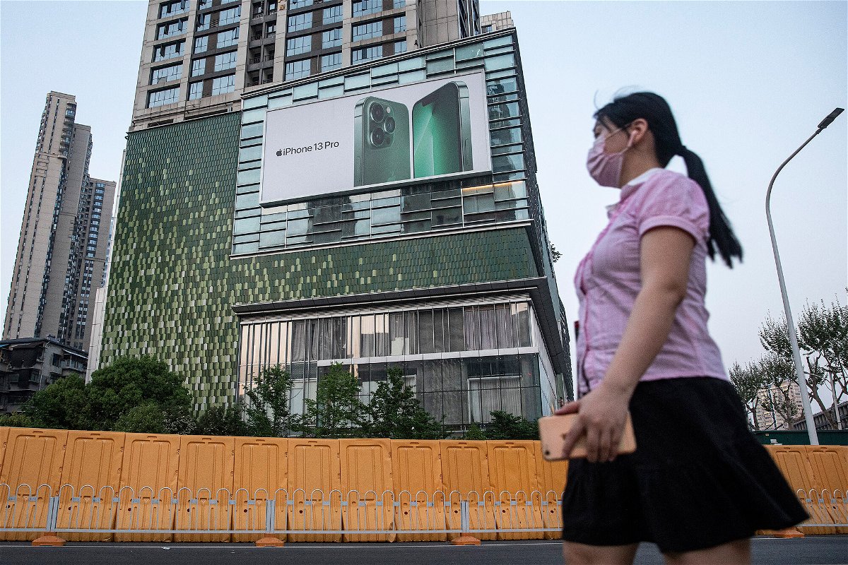 <i>Getty Images</i><br/>Apple's iPhone sales fell in China during the first quarter of 2022