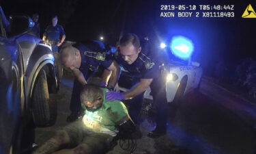 This image from the body camera of Louisiana State Police Trooper Dakota DeMoss shows his colleagues