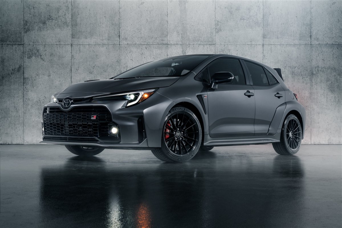<i>Toyota</i><br/>The Toyota GR Corolla is a mean-looking high-performance hatchback. The GR Corolla will have 300 horsepower and all-wheel-drive.