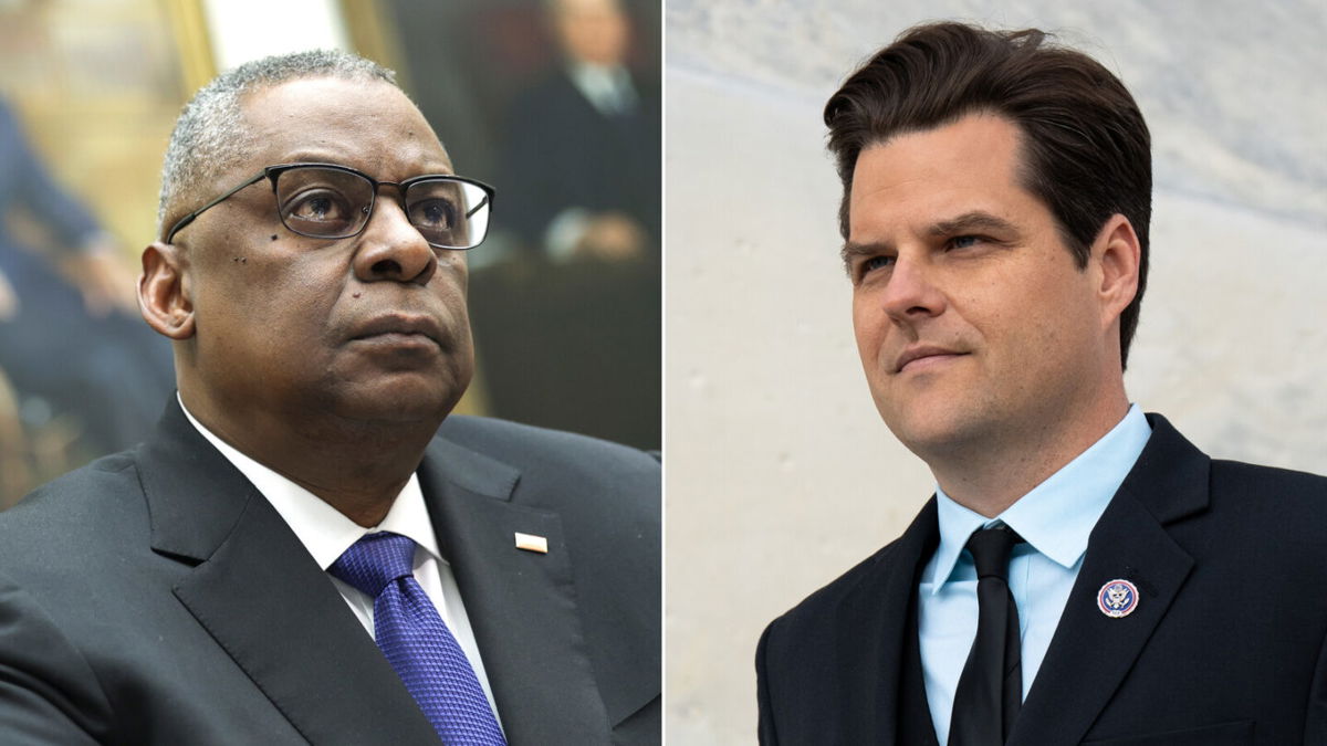 <i>Getty</i><br/>Defense Secretary Lloyd Austin and Rep. Matt Gaetz got into a heated argument during Tuesday's House Armed Services hearing after the Florida Republican accused the Pentagon of being too focused on 