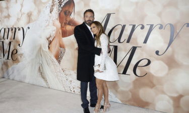 Ben Affleck and Jennifer Lopez attend the Los Angeles screening of "Marry Me" in this February 8