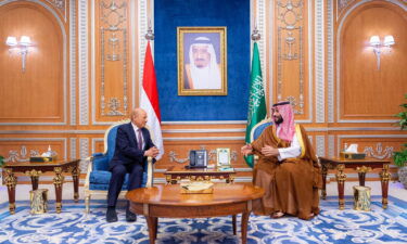 Saudi Crown Prince Mohammed bin Salman receives Rashad al-Alimi
