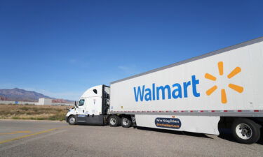 A truck enters a Walmart Distribution Center in Saint George