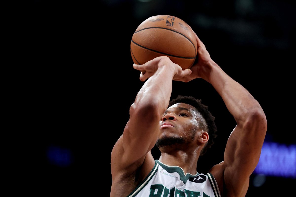 <i>Al Bello/Getty Images North America/Getty Images</i><br/>Giannis Antetokounmpo became the Bucks' all-time franchise top scorer on March 31 against the Brooklyn Nets.