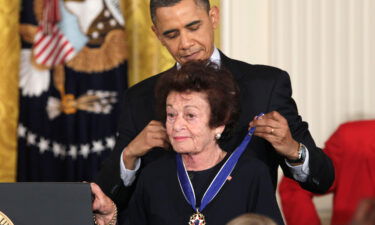 President Barack Obama is pictured presenting Gerda Weissmann Klein the 2010 Presidential Medal of Freedom in February 2011. Gerda Weissmann Klein