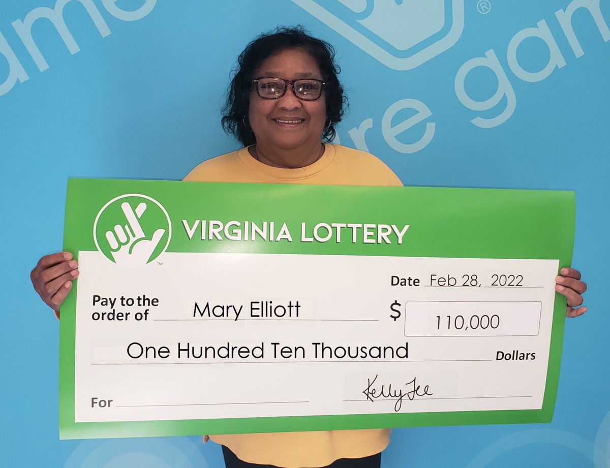 <i>Virginia Lottery</i><br/>Mary Elliot of Buckingham County
