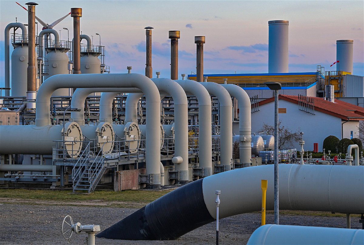 <i>Patrick Pleul/picture alliance/Getty Images</i><br/>Europe rejected Putin's ultimatum. So why is Russian gas still flowing? The compressor station in Mallnow near the German-Polish border mainly receives Russian natural gas.