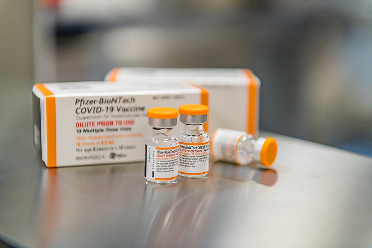 <i>Pfizer</i><br/>A third shot of the children's dose of Pfizer/BioNTech's Covid-19 vaccine raised Omicron-fighting antibodies by 36 times in kids 5 through 11 years of age