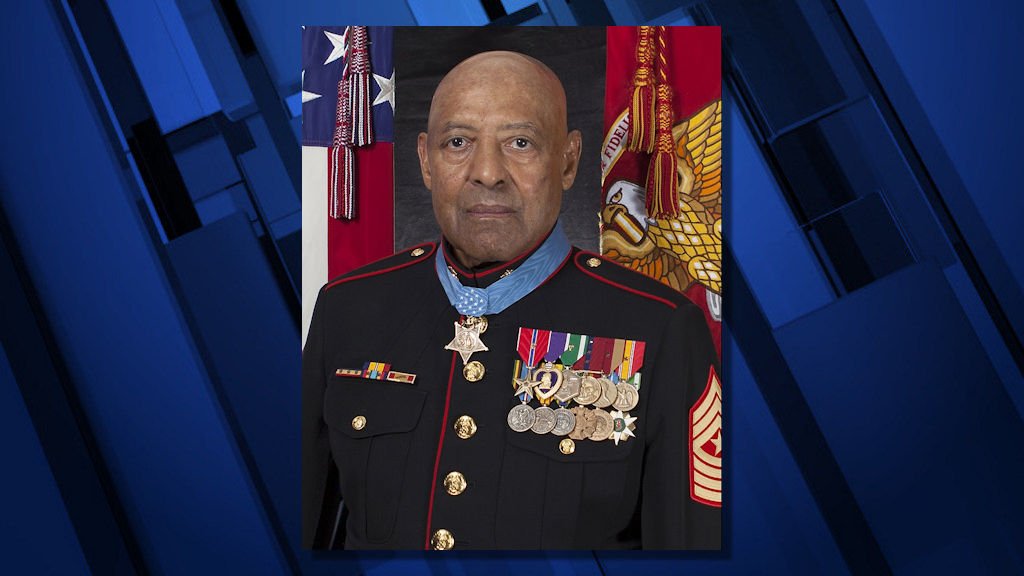 Medal of Honor recipient, Marine Sgt. Major John L. Canley