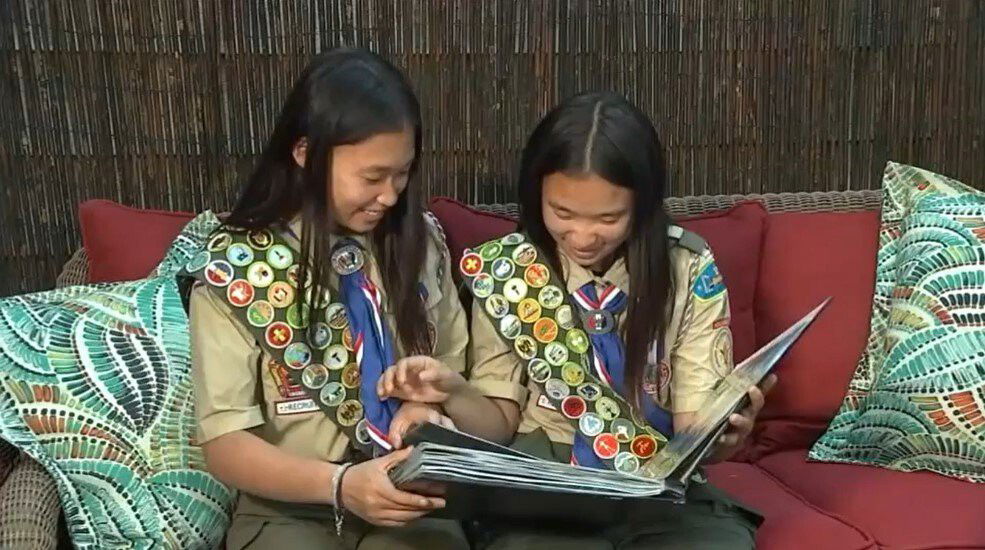 <i>WABC</i><br/>Selena and Alison Zhang are 17-year-old identical twins. They are the first girls and the first Asian American girls to make Eagle Scout in Brooklyn.
