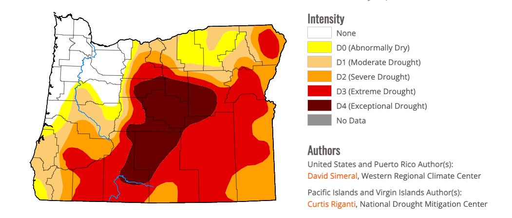 Gov. Brown, agencies discuss Oregon’s 2022 wildfire season outlook; much of C.O. still in ‘exceptional drought’