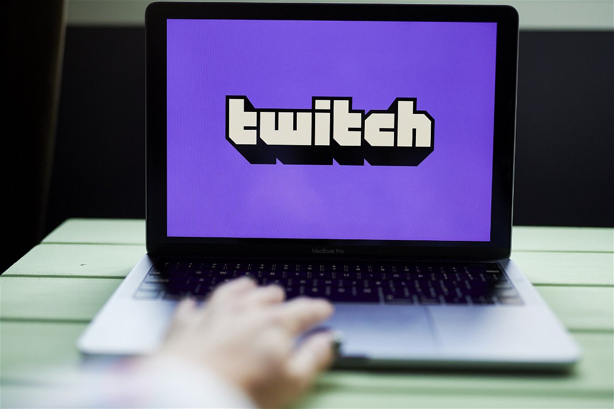 <i>Gabby Jones/Bloomberg/Getty Images</i><br/>The logo for Twitch pictured here in Little Falls