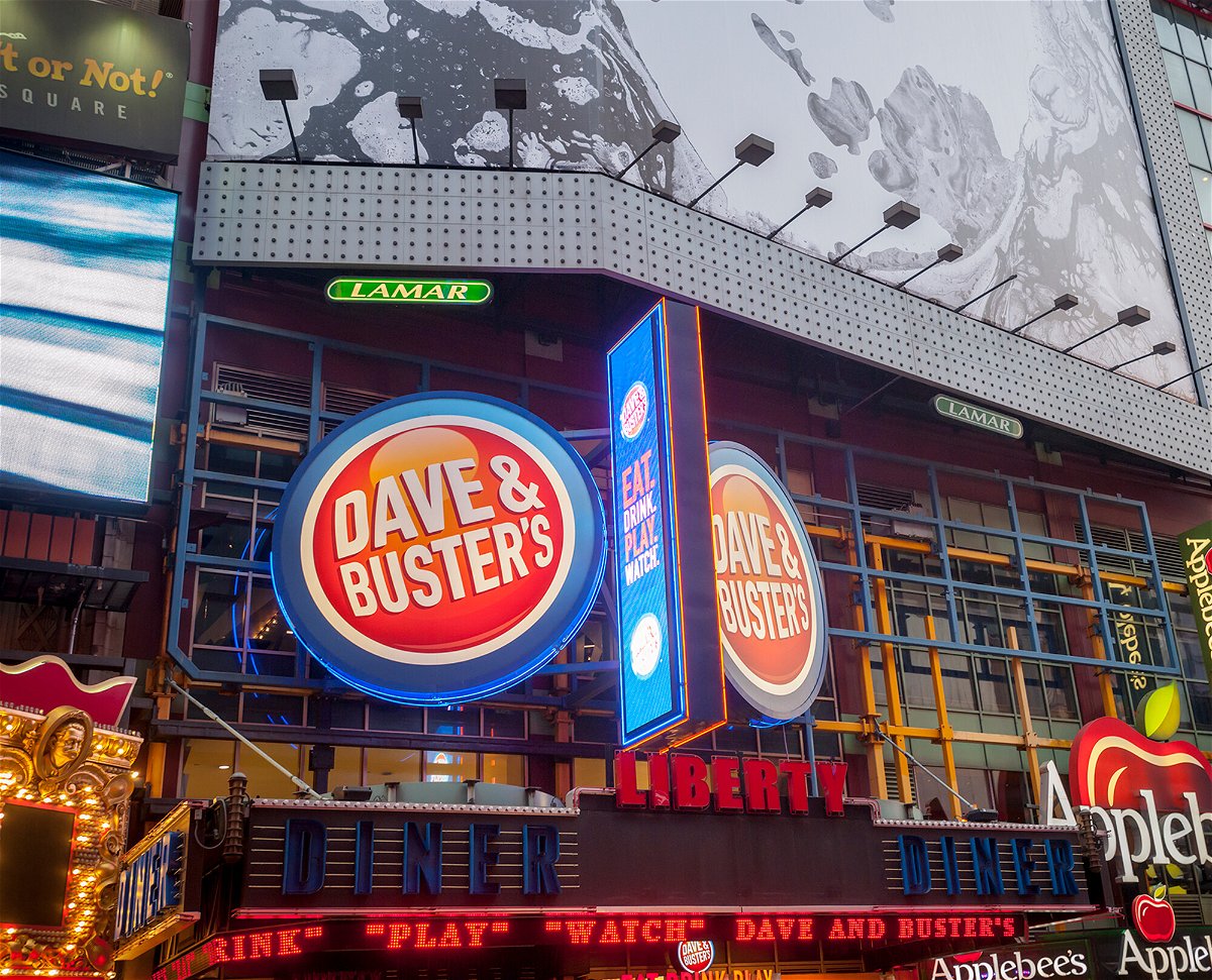 <i>Richard B. Levine/Sipa</i><br/>A branch of the Dave & Buster's chain of restaurants on 42nd street in Times Square in New York.