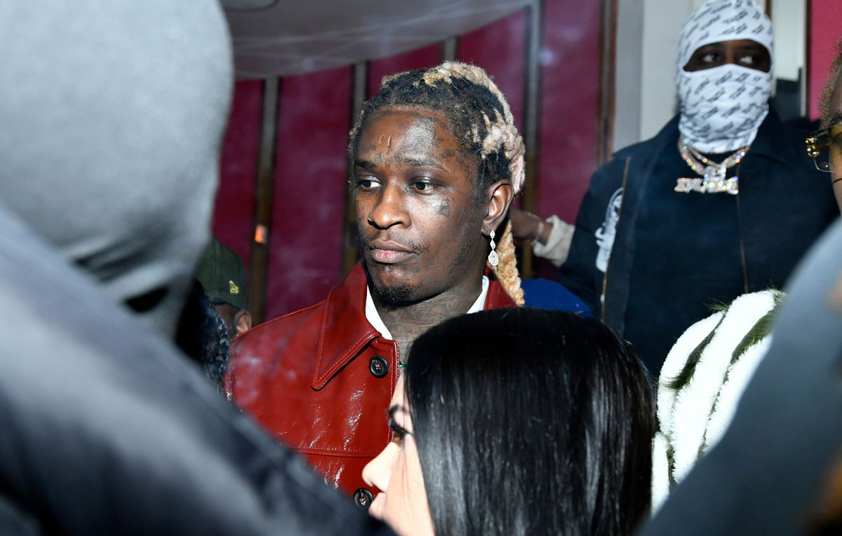 <i>Michael Tullberg/Getty Images</i><br/>Grammy-winning rapper Young Thug's lyrics are being cited as evidence in a sweeping 56-count gang indictment