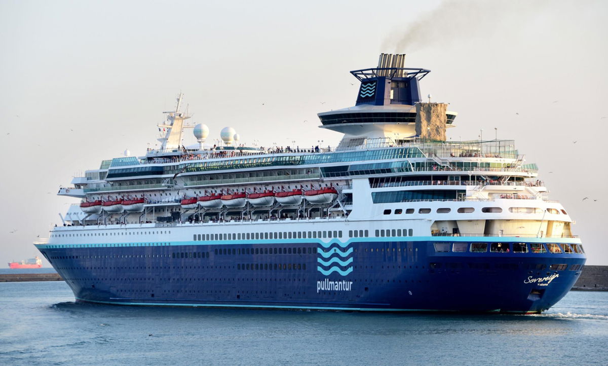 <i>Hauke-Christian Dittrich/dpa/AP</i><br/>Royal Caribbean's MS Sovereign of the Seas