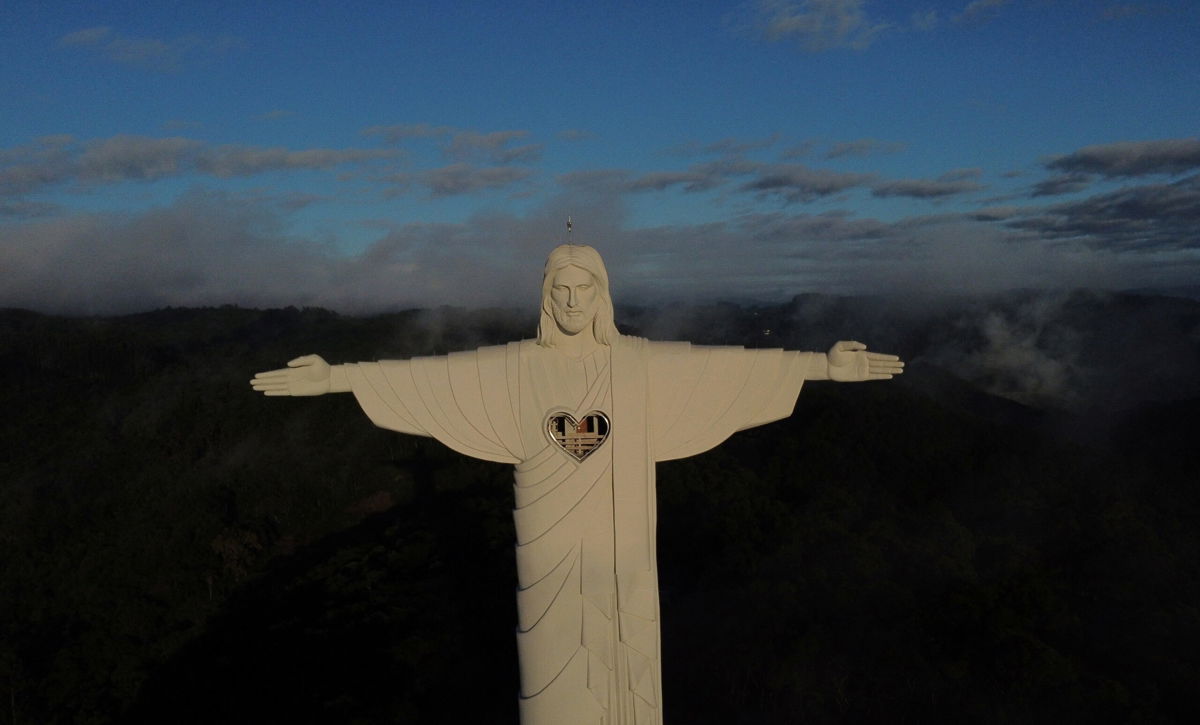 <i>Diego Vara/Reuters</i><br/>A new Brazilian statue