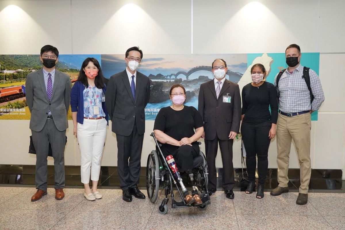 <i>Taiwan Foreign Ministry</i><br/>A US delegation led by Sen. Tammy Duckworth arrived in Taipei on Monday