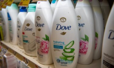 Unilever brand Dove body wash pictured here in New York