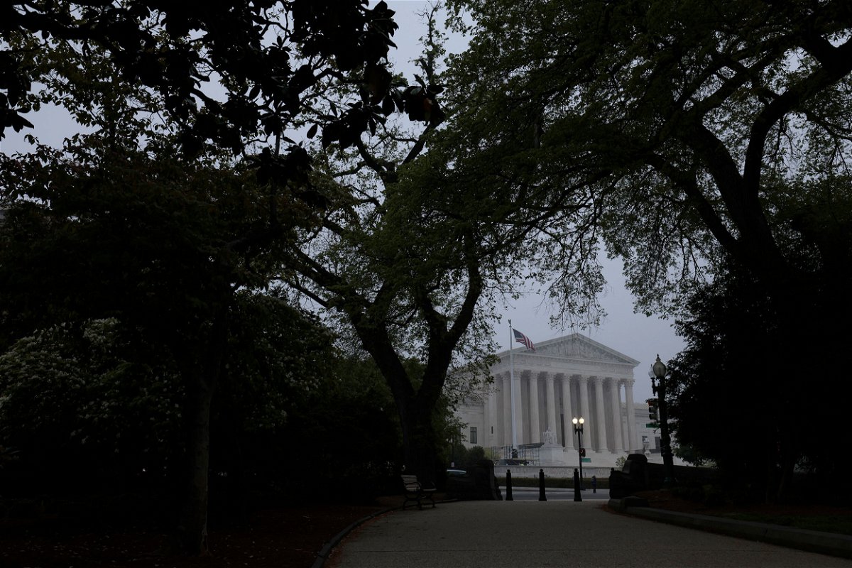 <i>Anna Moneymaker/Getty Images</i><br/>The Department of Homeland Security is warning law enforcement partners that there are potential threats to the public and members of the Supreme Court in response to the national abortion debate.
