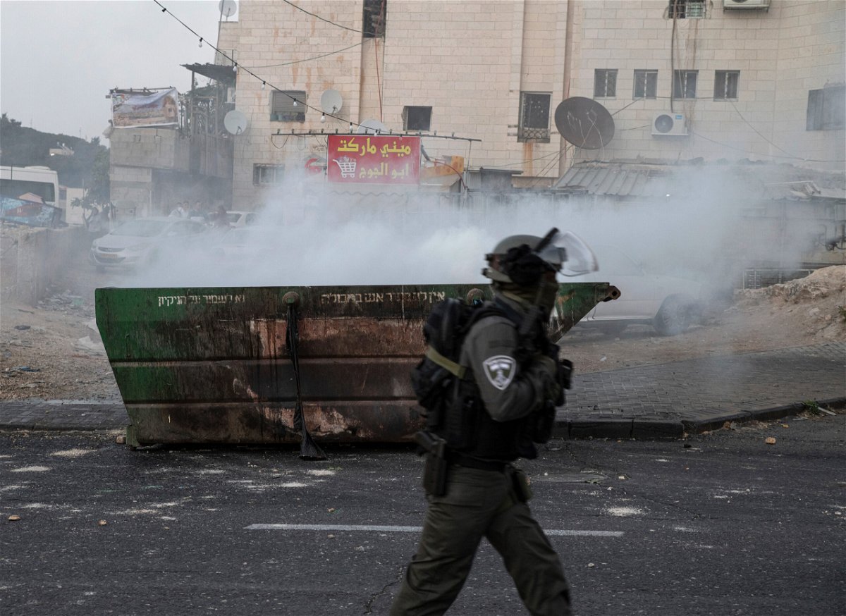 <i>Matan Golan/Sipa USA/AP</i><br/>Two suspects were arrested on suspicion of assaulting a journalist who was covering clashes in the Sheikh Jarrah neighborhood in East Jerusalem