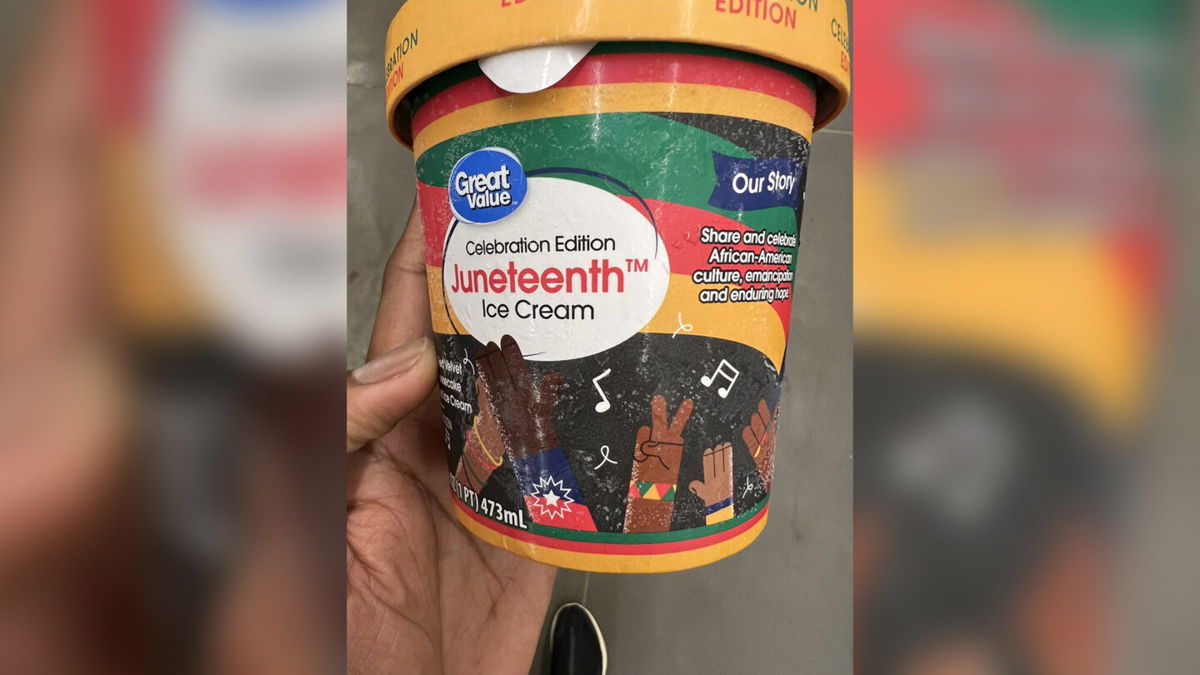 <i>WRAL</i><br/>Juneteenth ice cream found in a Walmart store in North Carolina.