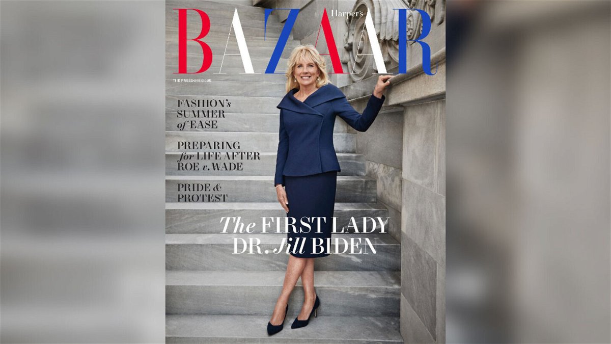 <i>Harper's BAZAAR</i><br/>First lady Dr. Jill Biden appears on the cover of the June/July cover of Harper's Bazaar magazine
